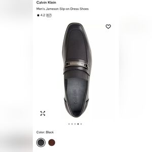 Calvin Klein Men's Black Slip-on Dress Shoes